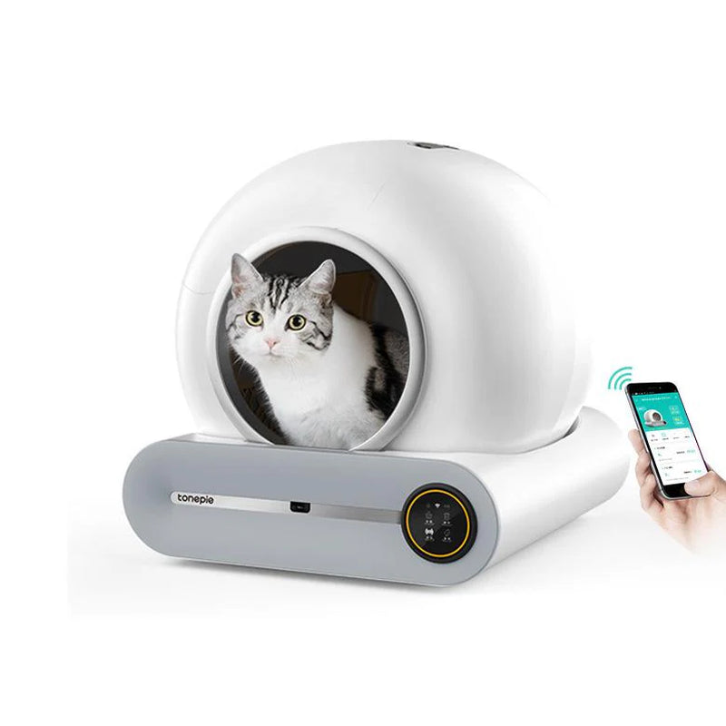 Revolutionary Self-Cleaning Cat Litter Box with Smart App Control - Ultra-Safe, Spacious, and Effortless Maintenance