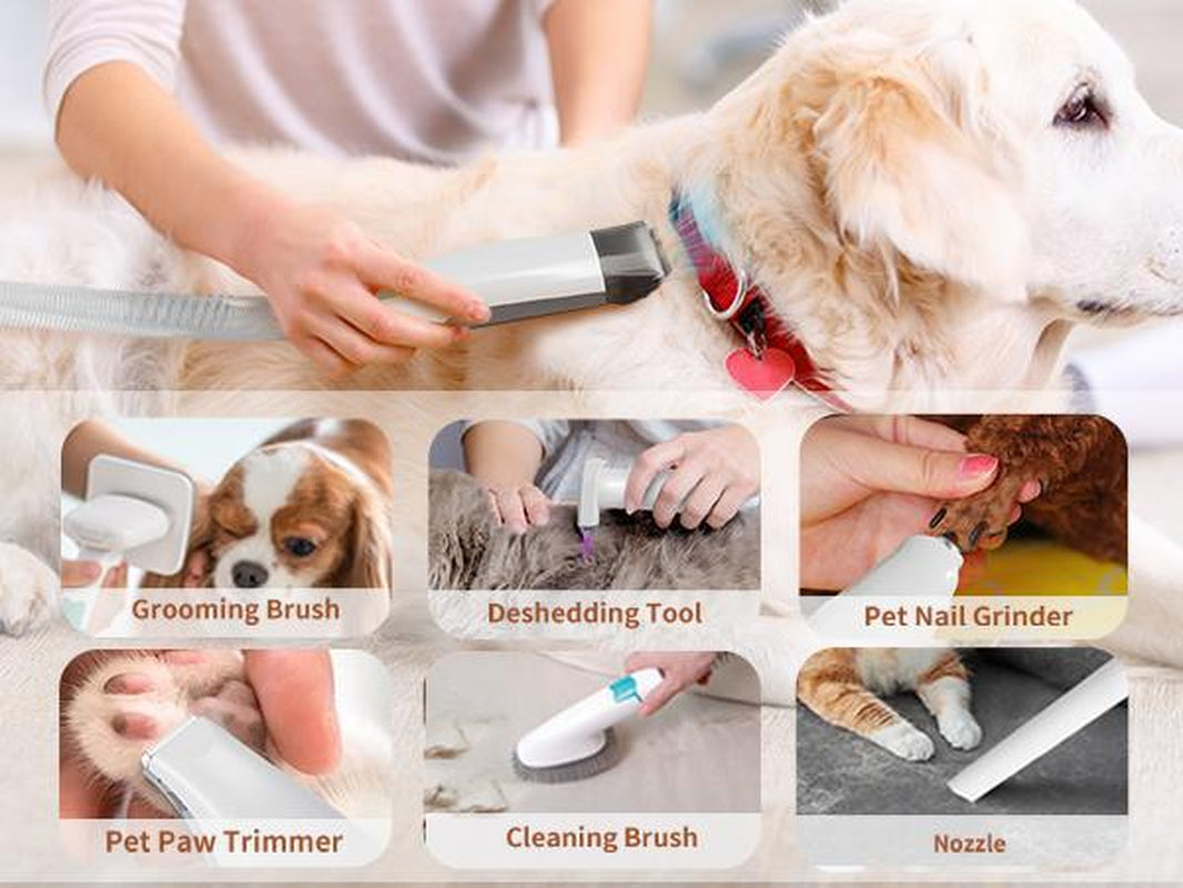 Transform Your Pet's Grooming Experience with the 7-In-1 Grooming Brushes for Dogs & Cats – Effortless Grooming, Shedding Solutions, and Low Noise Design!