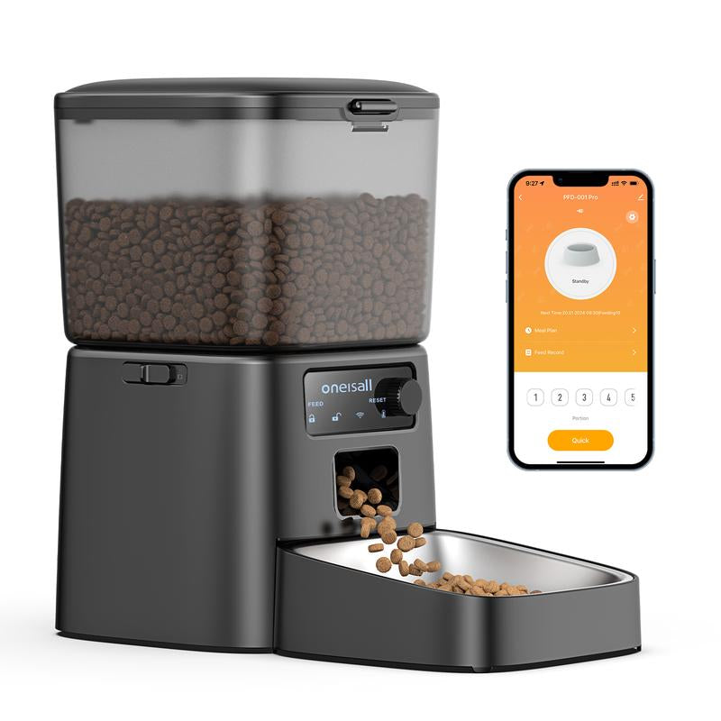 Revolutionize Mealtime for Your Pets with the Oneisall Smart Pet Feeder - 3.5L Automatic Food Dispenser for Cats, Dogs, and Small Pets!