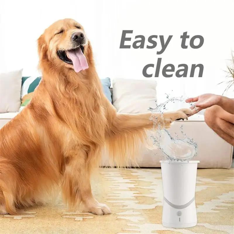 Revolutionary Automatic Dog Paw Cleaner - Portable Pet Foot Washer for Small to Medium Dogs - Gentle Silicone Cleaning Cup