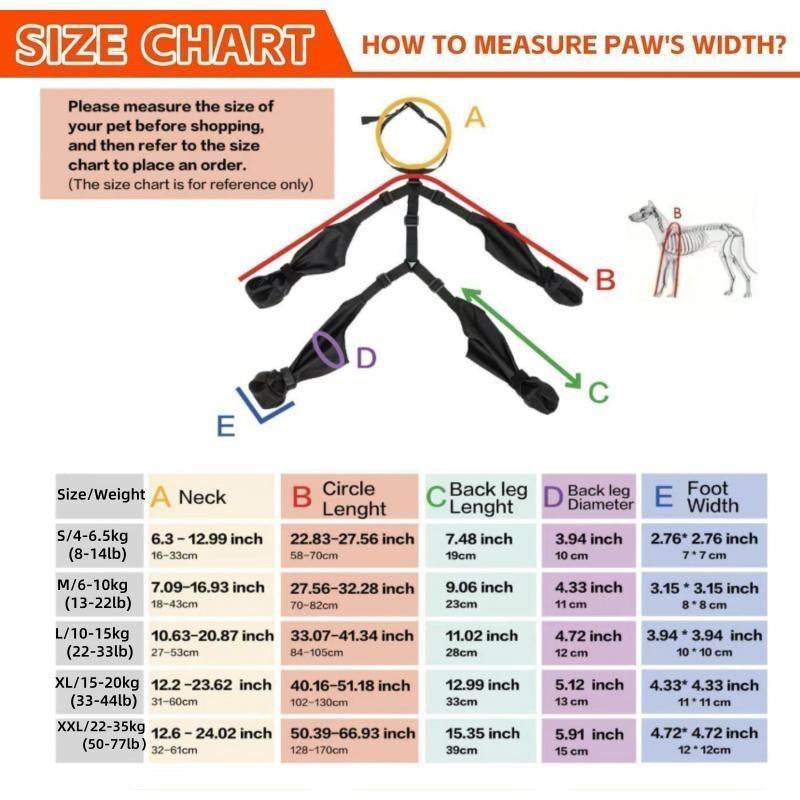Ultimate Dog Harness Boots - Waterproof Winter Snow Pants with Reflective Non-Slip Paw Protectors for Large Dogs