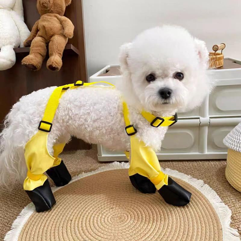 Ultimate Dog Harness Boots - Waterproof Winter Snow Pants with Reflective Non-Slip Paw Protectors for Large Dogs