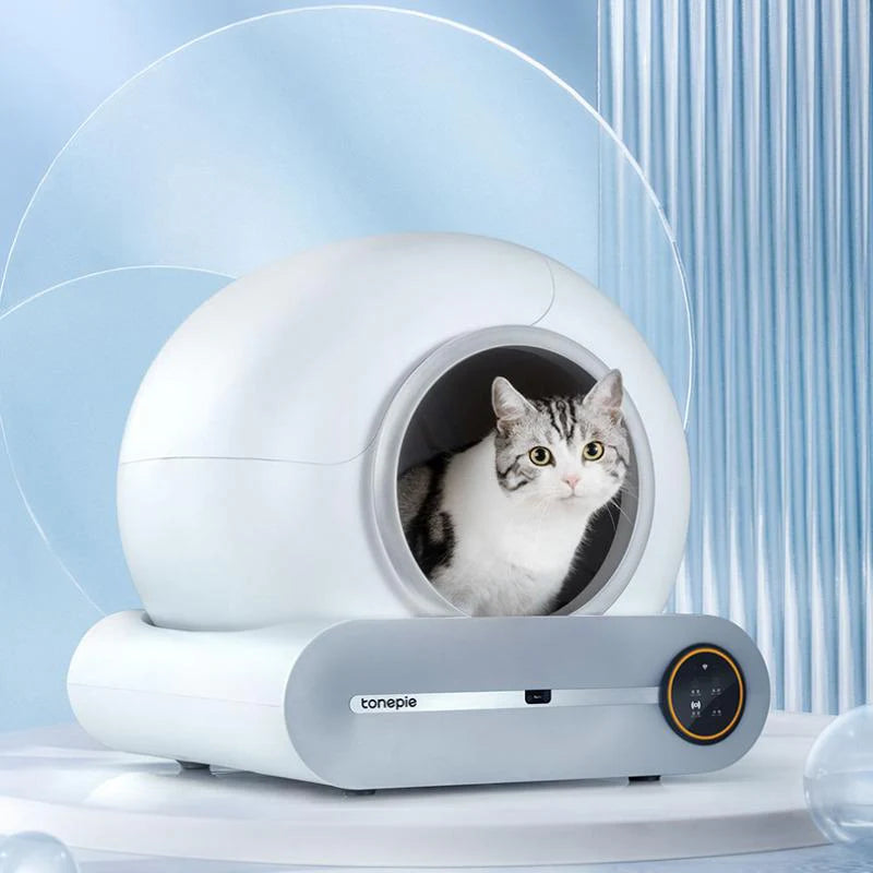 Revolutionary Self-Cleaning Cat Litter Box with Smart App Control - Ultra-Safe, Spacious, and Effortless Maintenance