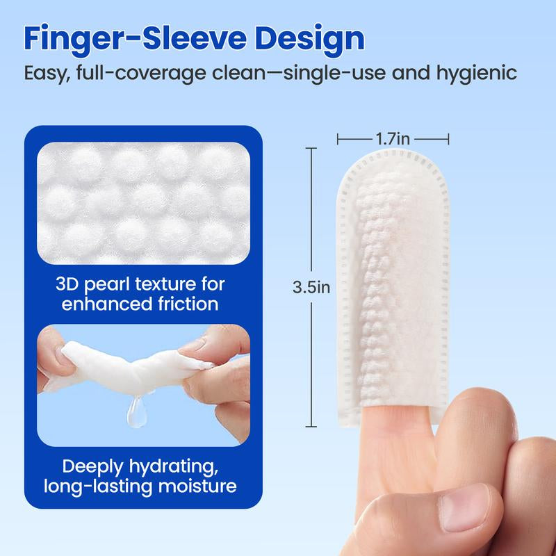 Pet Cleaning Wipes for Dogs and Cats – No-Rinse Finger Wipes Kit Soft & Disposable – 60 Count