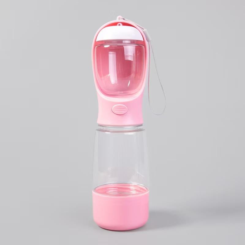 Outdoors Adventures Made Easy With The 3-In-1 Portable Water & Food Bottle with Poop Bag Holder - Includes Free 15Ct Dog Poop Bags