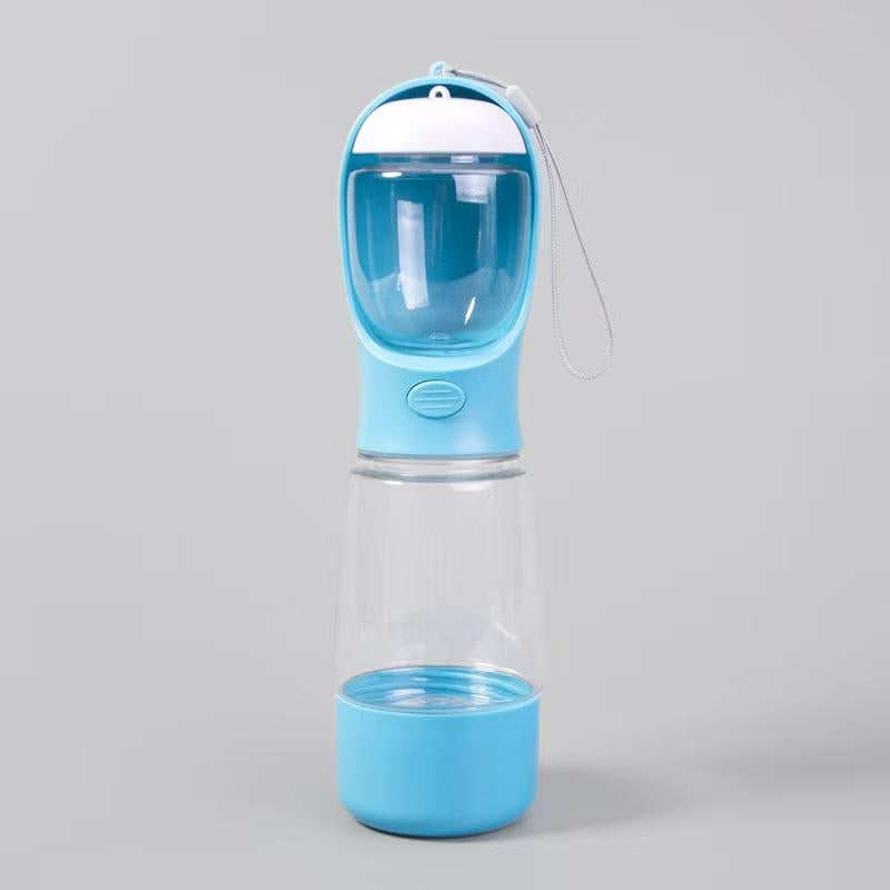 Outdoors Adventures Made Easy With The 3-In-1 Portable Water & Food Bottle with Poop Bag Holder - Includes Free 15Ct Dog Poop Bags