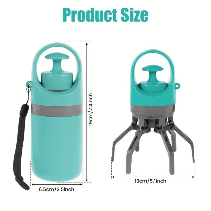 Ultimate Portable Pet Poop Scooper with Built-In Waste Bag Dispenser - Convenient and Eco-Friendly Dog Waste Solution