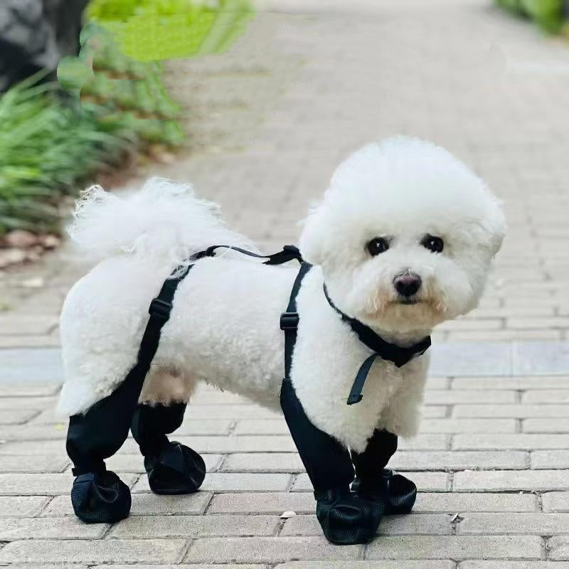 Ultimate Dog Harness Boots - Waterproof Winter Snow Pants with Reflective Non-Slip Paw Protectors for Large Dogs